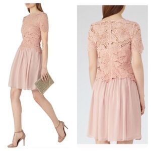 New Reiss Milla Lace Top Dress